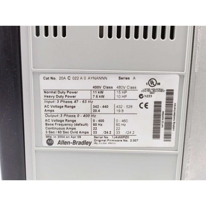 Allen-Bradley 20AC022A0 AYNANNN/A