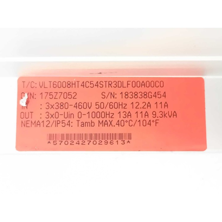 Danfoss VLT6008HT4C54STR3DLF00A00C0