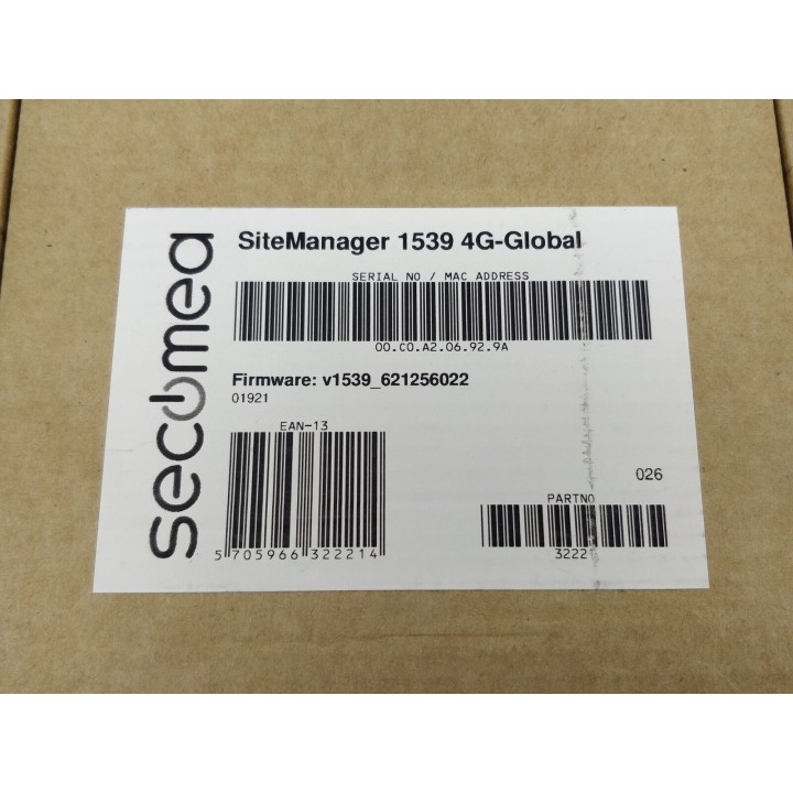 Secomea SiteManager 1539 4G-Global