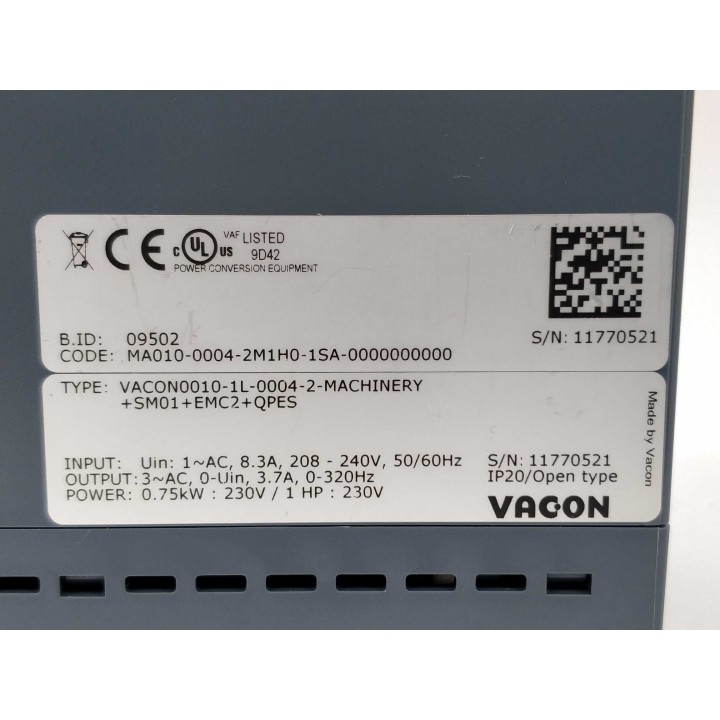 Vacon VACON0010-1L-0004-2