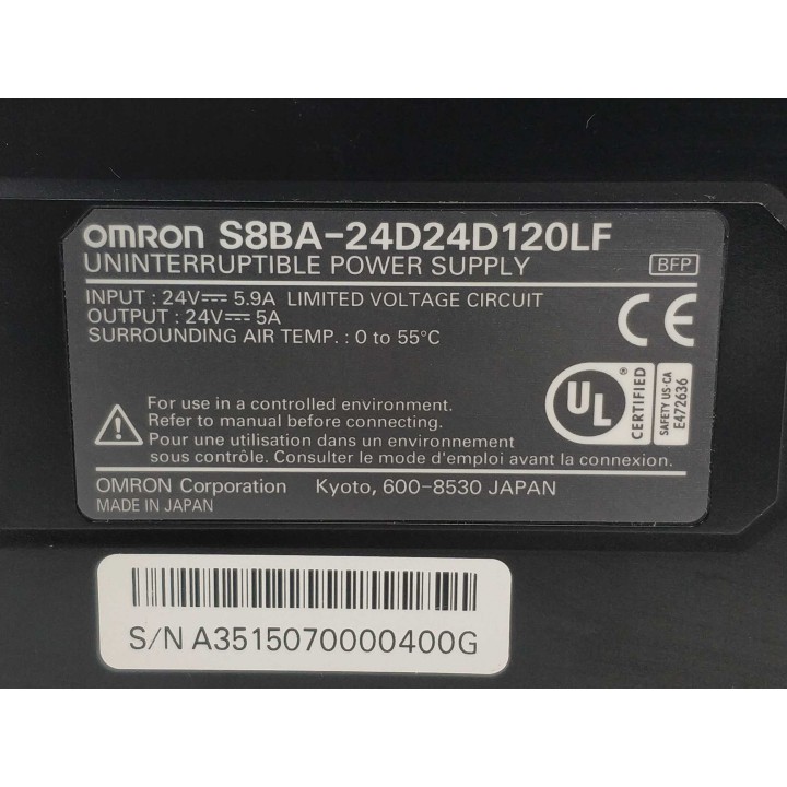OMRON Corporation S8BA-24D24D120LF