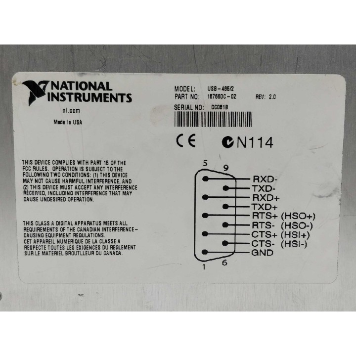 NATIONAL INSTRUMENTS USB-485/2