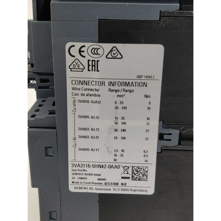Siemens AG 3VA2116-5HN42-0AA0