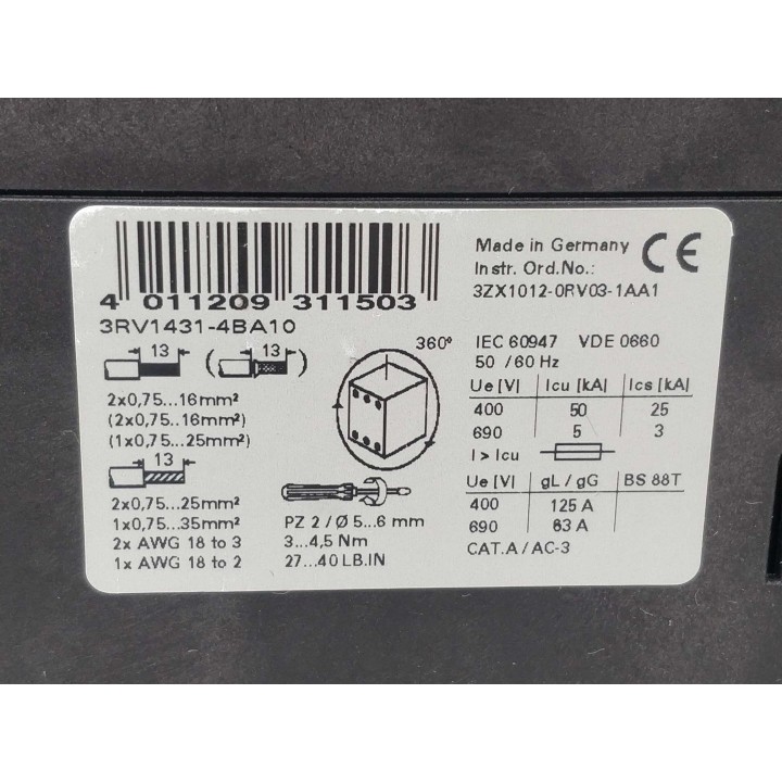SIEMENS 3RV1431-4BA10