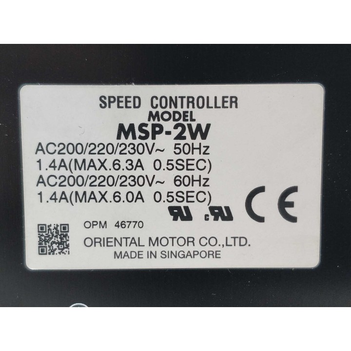 ORIENTAL MOTOR CO., LTD MSP-2W