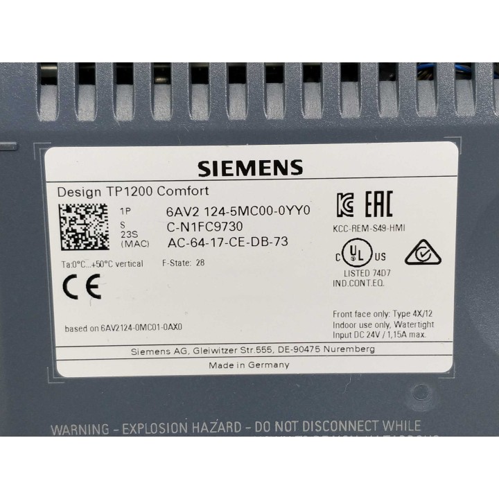 SIEMENS 6AV2124-5MC00-0YY0