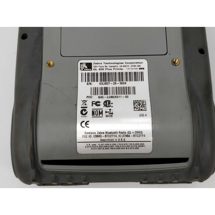 Zebra Technologies Corporation Q4C-LUBCE011-00