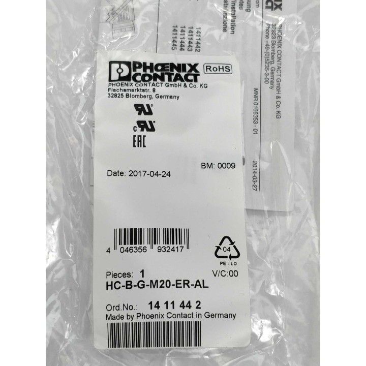 Phoenix Contact GmbH & Co. KG HC-B-G-M20-ER-AL