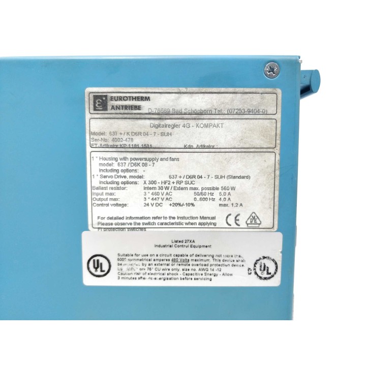 EUROTHERM 637+/KD6R04-7-SUH