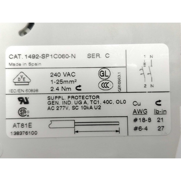 Allen-Bradley 1492-SP1C060-N
