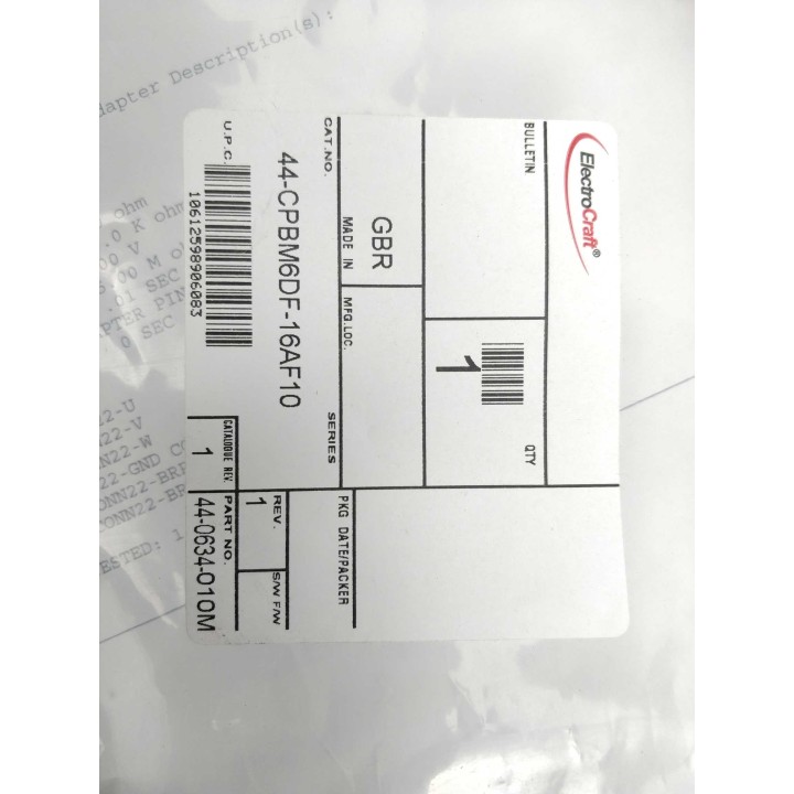 ElectroCraft 44-CPBM6DF-16AF10