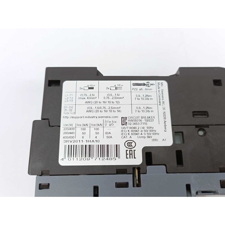 SIEMENS 3RV2011-1HA10