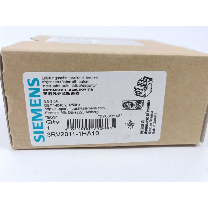 SIEMENS 3RV2011-1HA10