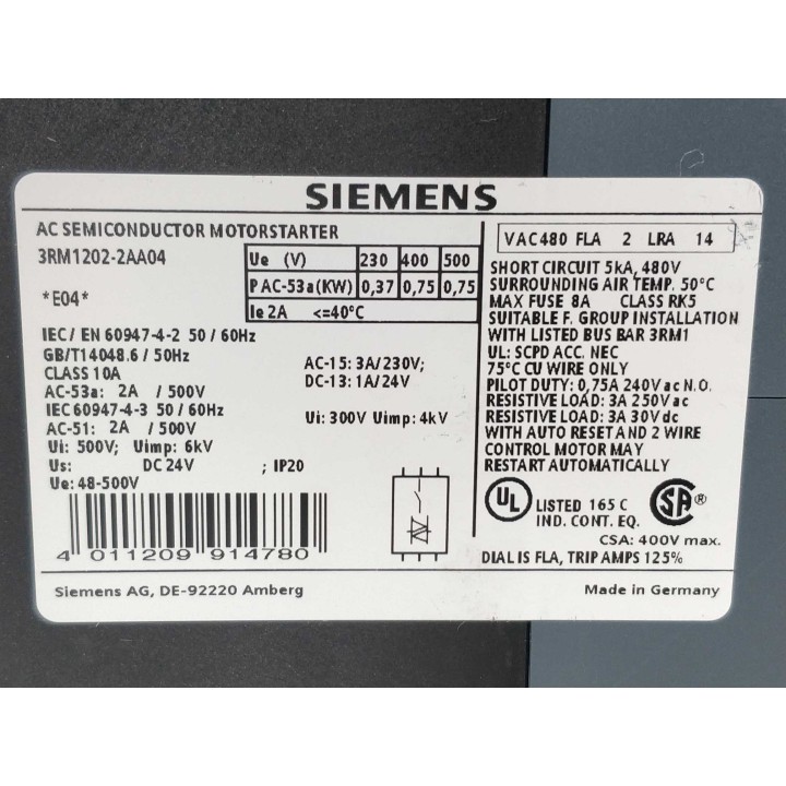SIEMENS 3RM1202-2AA04
