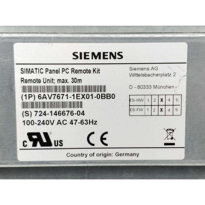 SIEMENS 6AV7671-1EX01-0BB0