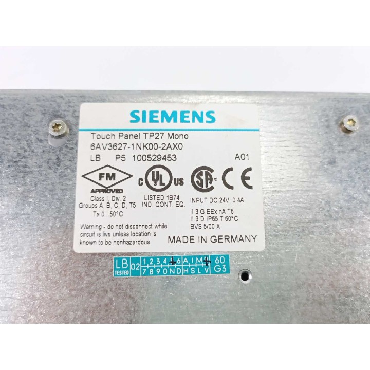 SIEMENS 6AV3627-1NK00-2AX0