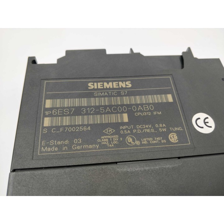 SIEMENS 6ES7312-5AC00-0AB0
