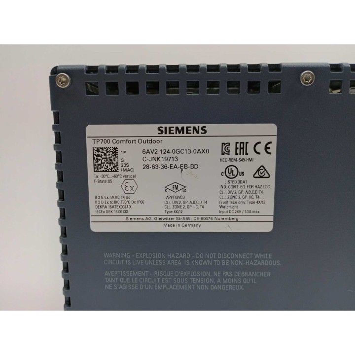 Siemens AG 6AV2124-0GC13-0AX0