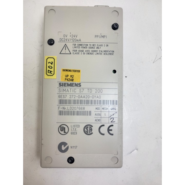 SIEMENS 6ES7 272-0AA20-0YA0