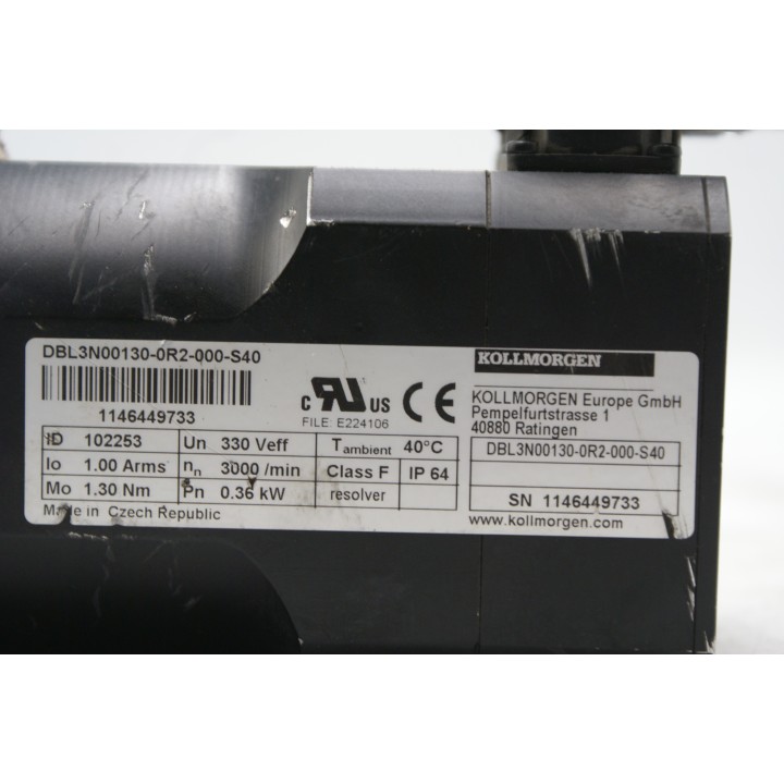 KOLLMORGEN DBL3N00130-0R2-000-S40