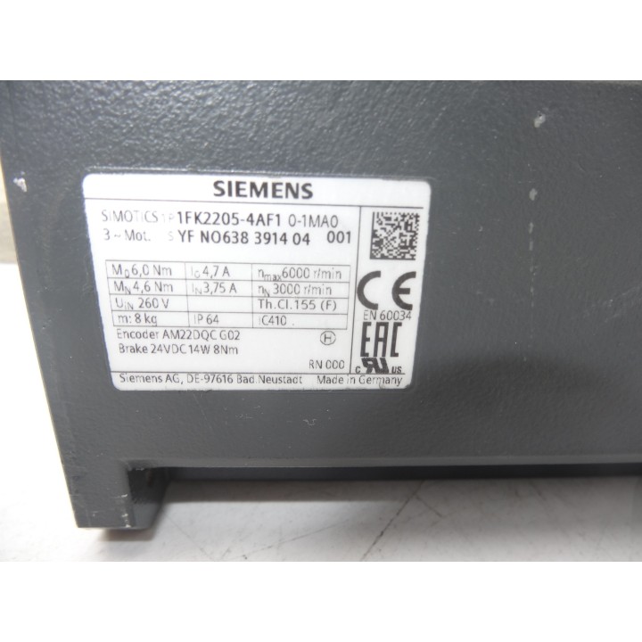 SIEMENS 1FK2205-4AF10