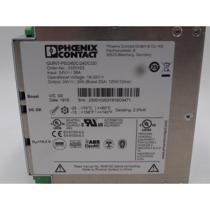 Phoenix Contact QUINT-PS/24DC/24DC/20