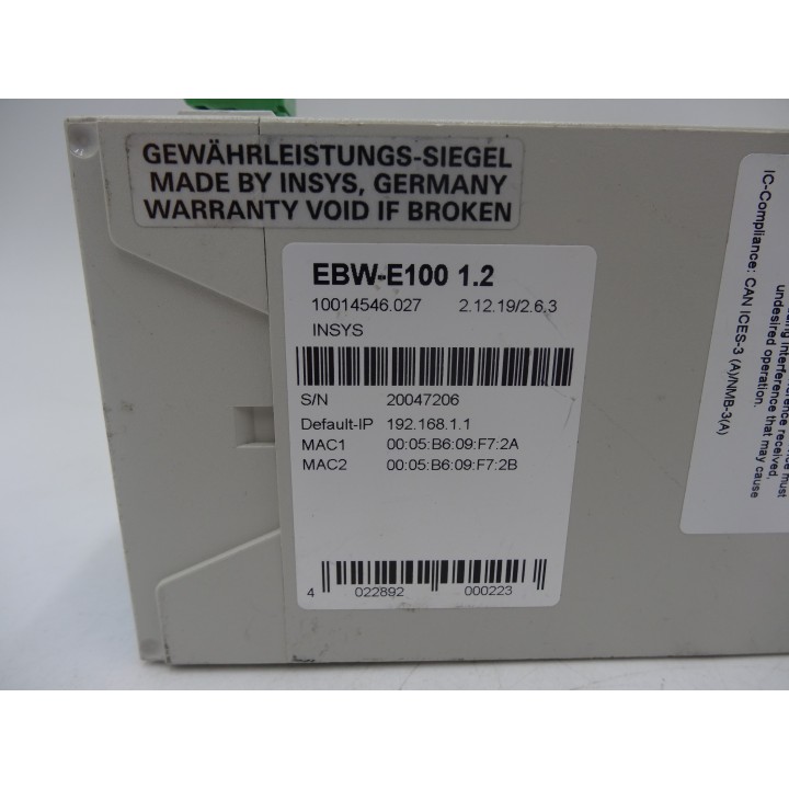 INSYS EBW-E100 1.2