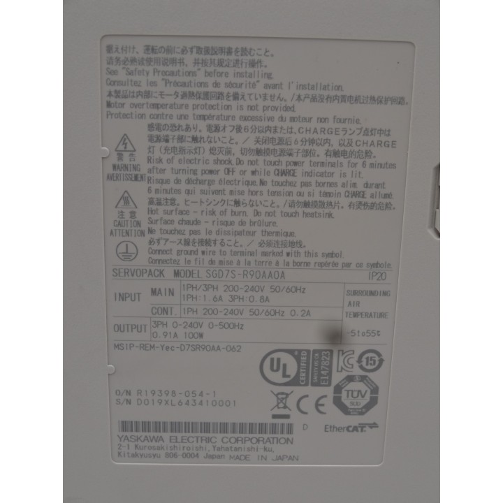 Yaskawa Electric SGD7S-R90AA0A