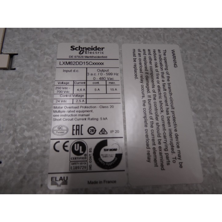 SCHNEIDER ELECTRIC LXM62DD15C21000