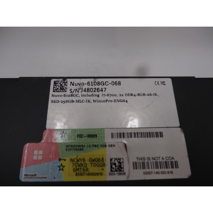 Neousys Technology NUVO-6108GC-068