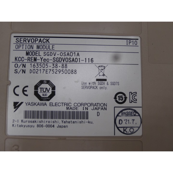 Yaskawa Electric SGD7S-5R5AA0A