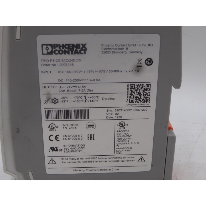 Phoenix Contact TRIO-PS-2G/1AC/24DC/5