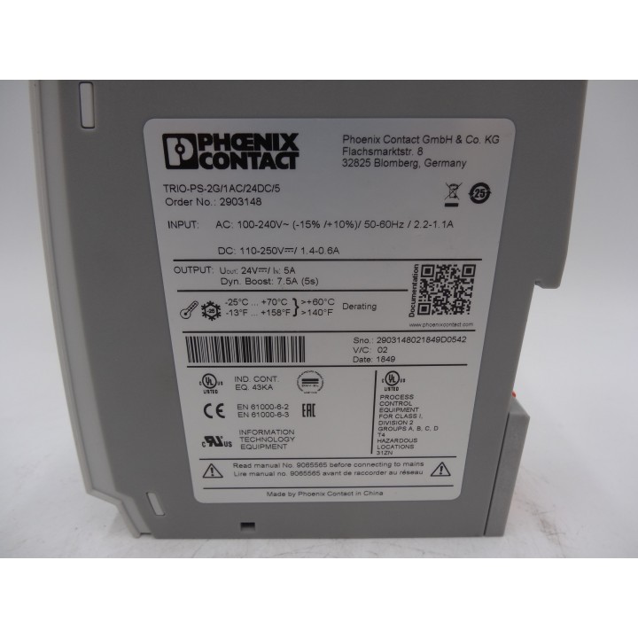 Phoenix Contact TRIO-PS-2G/1AC/24DC/5