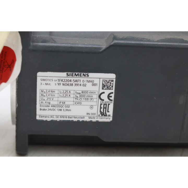 SIEMENS 1FK2204-5AF10-1MA0