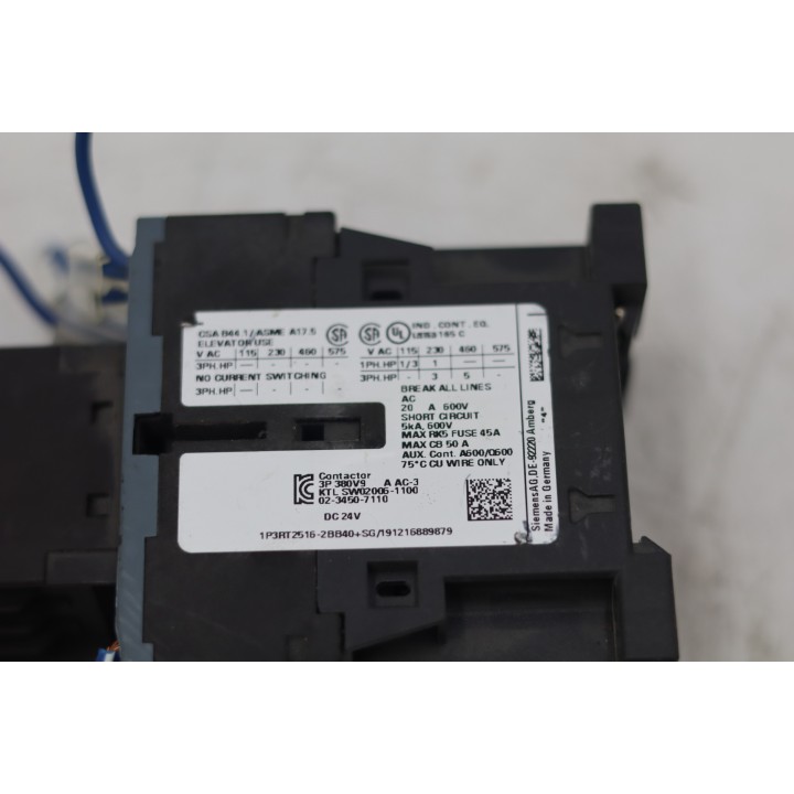 SIEMENS 3RT2516-2BB40 + 3RH2911-2GA40
