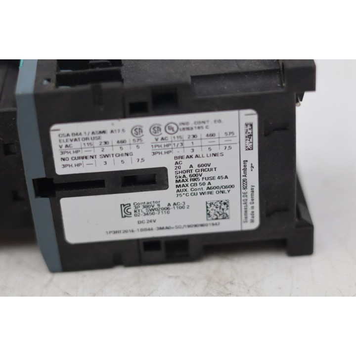 SIEMENS 3RT2016-1BB44-3MA0 + A8E56200509430