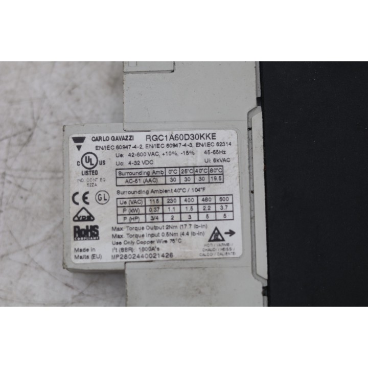 CARLO GAVAZZI RGC1A60D30KKE