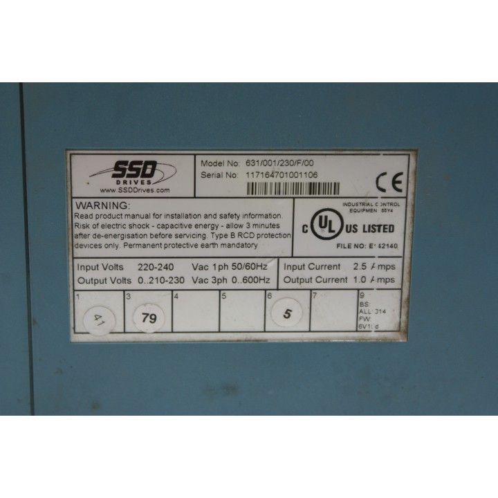 SSD DRIVERS 631/001/230/F/00