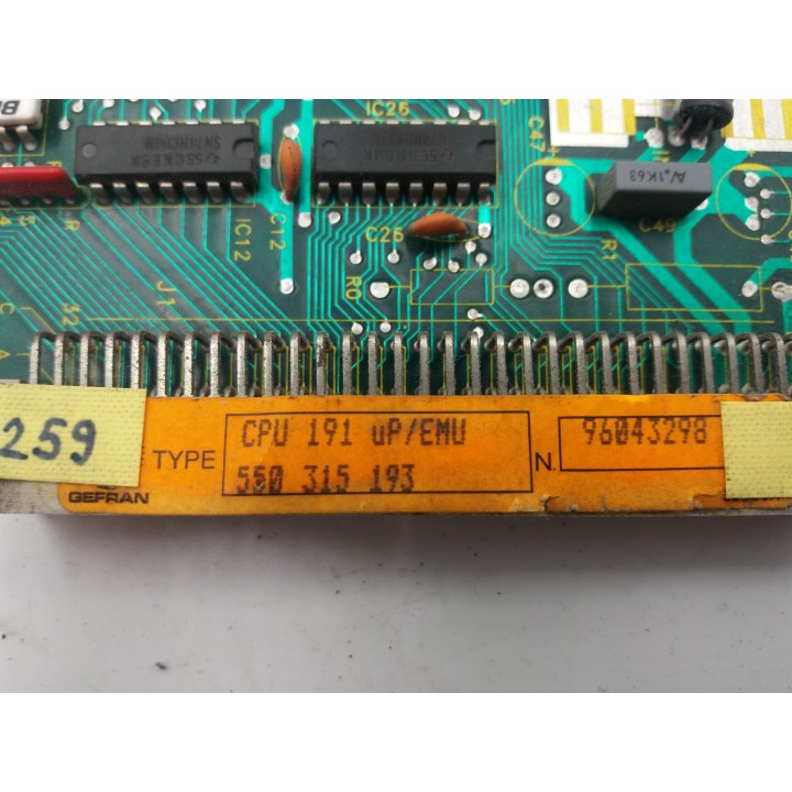 GEFRAN CPU 191 uP/EMU 550 315 193