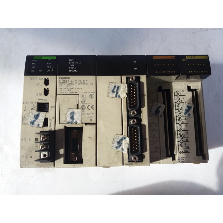 Omron CQM1H-CPU51, CQM1-OC222, CQM1H-CLK21