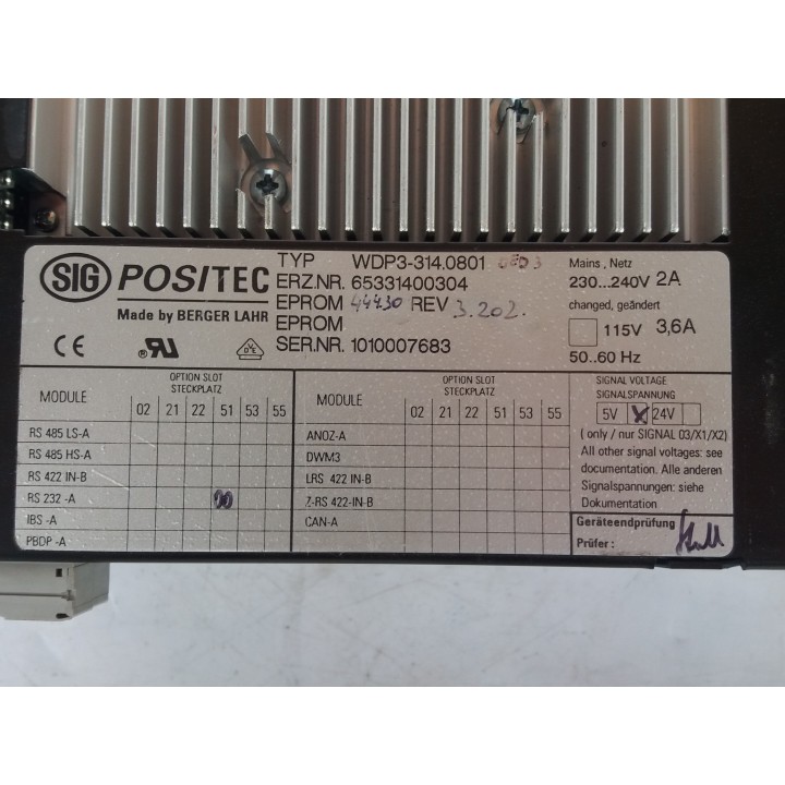 BERGER LAHR SIG POSITEC WDP3-314.0801