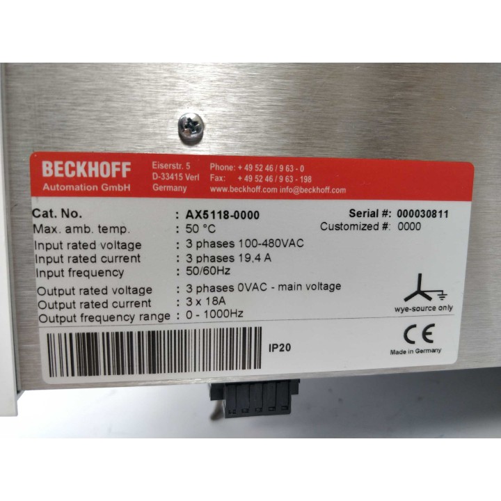 Beckhoff Automation GmbH AX5118-0000