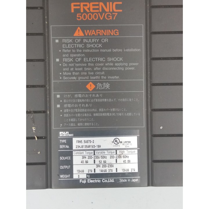 FUJI ELECTRIC FRN5.5VG7S-2