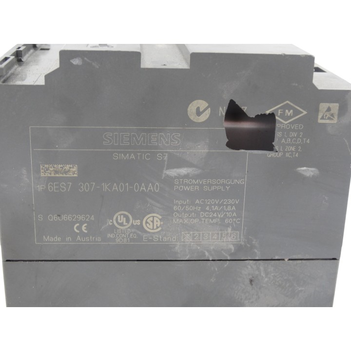 SIEMENS 6ES7307-1KA01-0AA0