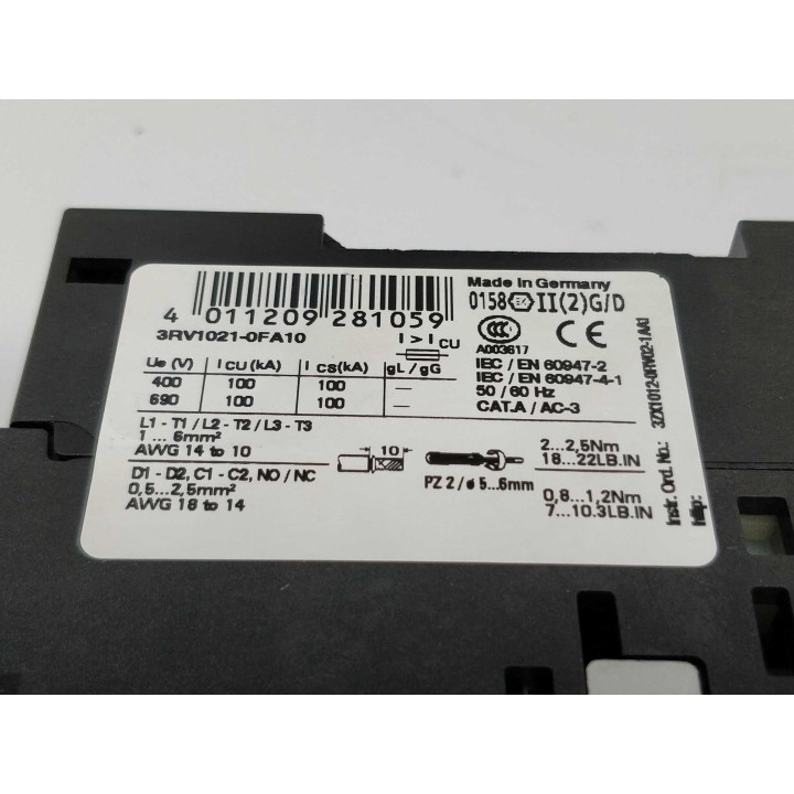 SIEMENS 3RV1021-1FA10