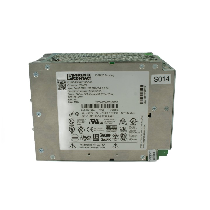 PHOENIX CONTACT QUINT-PS/3AC/24DC/40
