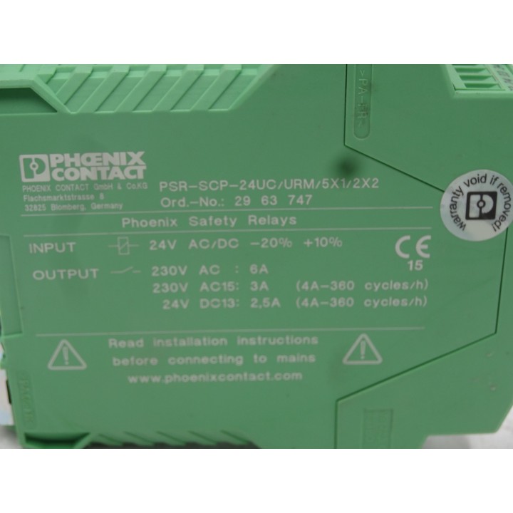 PHOENIX CONTACT PSR-SCP-24UC/URM/5X1/2X2