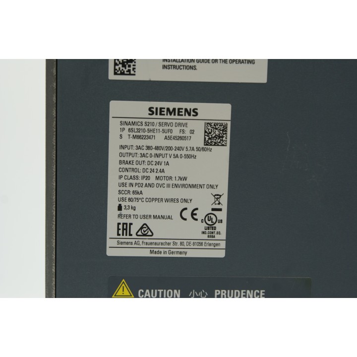 SIEMENS 6SL3210-5HE11-5UF0
