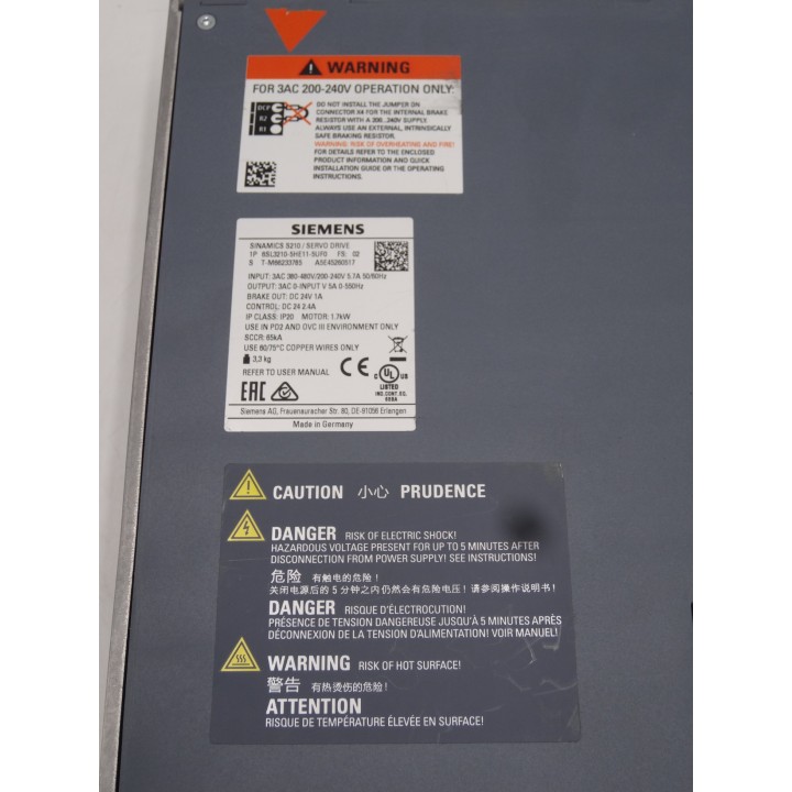 SIEMENS 6SL3210-5HE11-5UF0