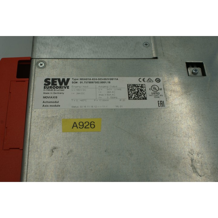 SEW-EURODRIVE MXA81A-024-503-00